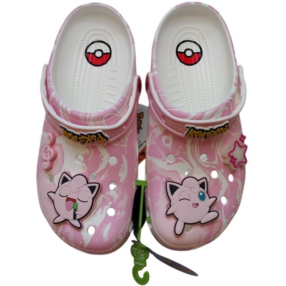 CROCS Shoes - Crocs Clog Pokemon Men 9‎ Women 11 Pink Light Up Jigglypuff Lounge Everydaywear